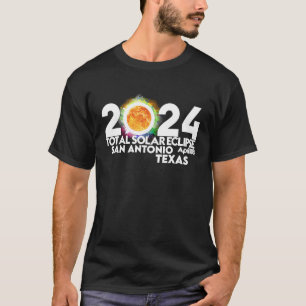 Gesamt Solar Eclipse San Antonio Texas 8. April 20 T-Shirt