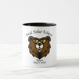 Gesamt Solar Eclipse Spanien 2026 Custom Tasse