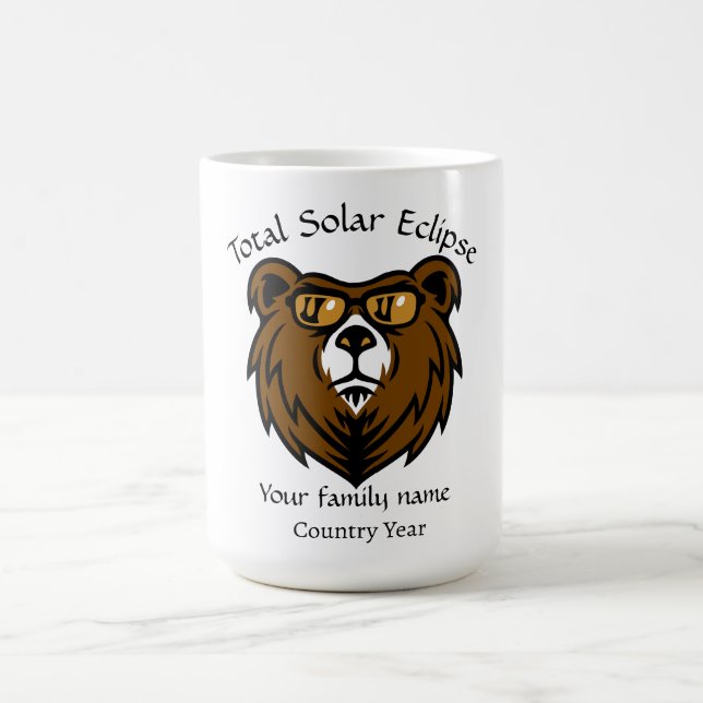 Gesamt Solar Eclipse Spanien 2026 Zoll Kaffeetasse (Mittel)
