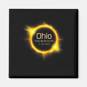 Gesamt Solar Eclipse Spring America April 04.08.24 Magnet