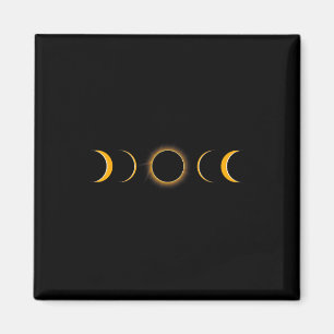 Gesamt Solar Eclipse USA 8. April Magnet