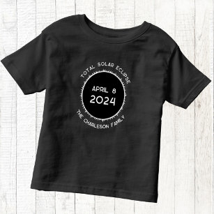 Gesamt-Solaranlage 2024 Personalisiert Kleinkind T-shirt