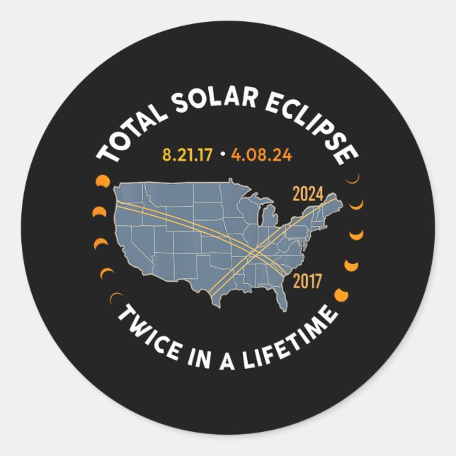 Gesamt-Solaranlage 2024 zweimal im Jahr 2017 Runder Aufkleber (Vorderseite)