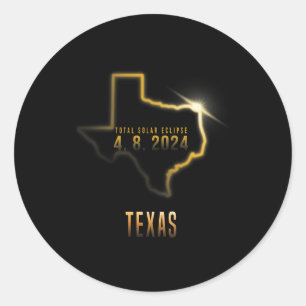 Gesamt-Solaranlage 4.08.2024 Texas Runder Aufkleber