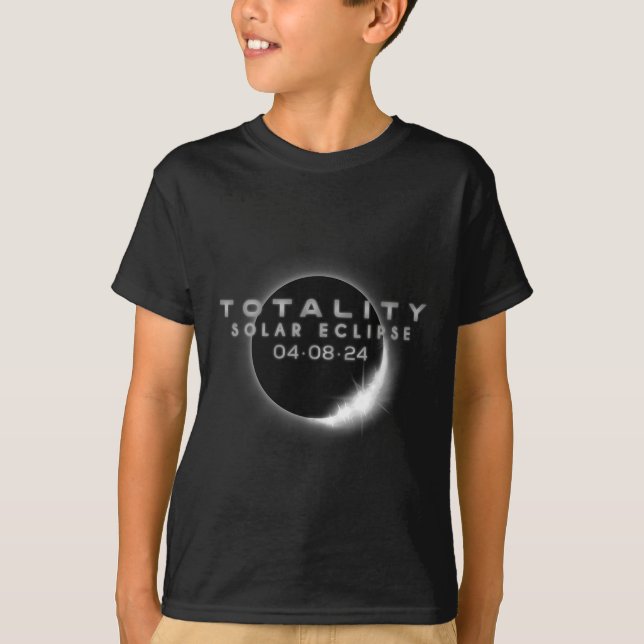 Gesamt-Solarzellen-Eclipse 04.08.2024 Gesamtsumme  T-Shirt (Vorderseite)