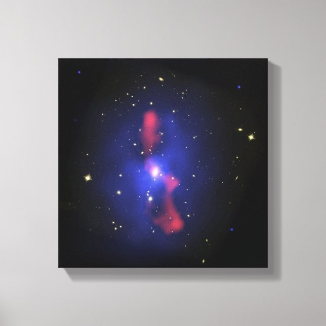 Gesamtbild eines Galaxienhaufens Leinwanddruck (Vorderseite)