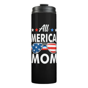 Gesamte amerikanische Mama 4. Juli Familienmatchin Thermosbecher