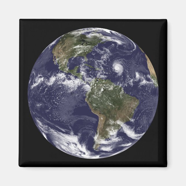 Gesamte Erde mit Nordamerika 2 Magnet (Vorne)