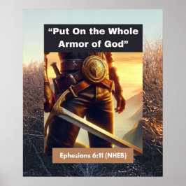 Gesamte Rüstung Gottes - Wall-Poster Poster
