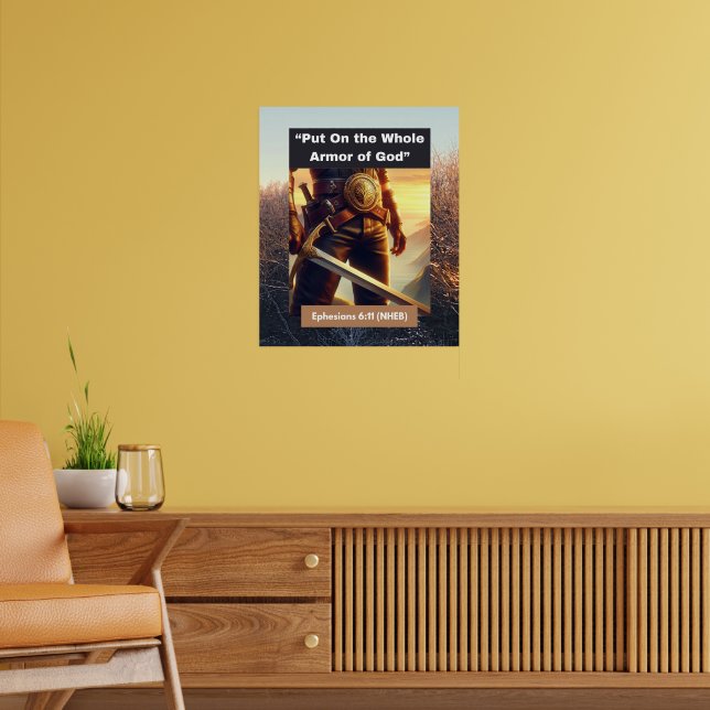Gesamte Rüstung Gottes - Wall-Poster Poster (Wohnzimmer 2)