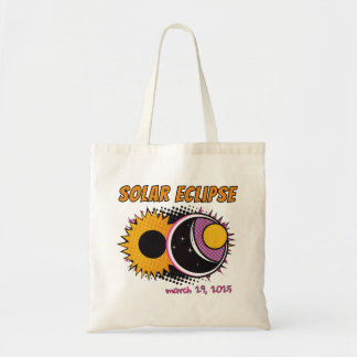 Gesamte Sonnenfinsternis 2025 Pop Art Design Tragetasche