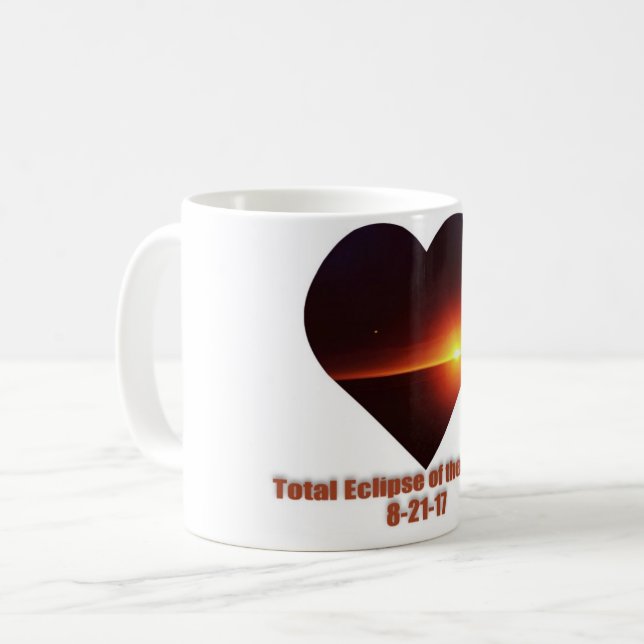 Gesamteklipse der Herz-Kaffee-Tasse Kaffeetasse (Vorderseite Links)
