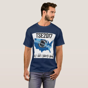 GesamtEklipse-neue Solarweise 2017, das Datum zu T-Shirt