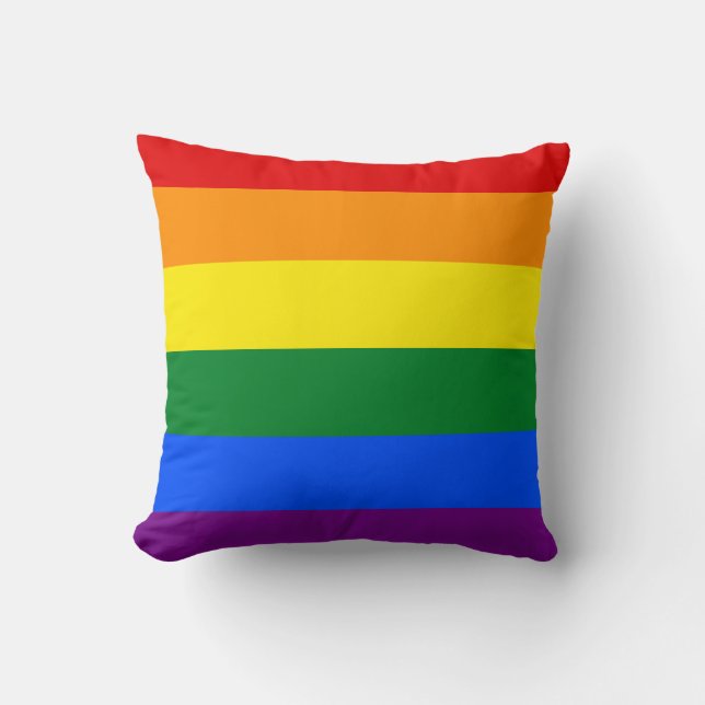 Gesamter Gay Pride Kissen (Vorderseite)