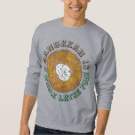 Gesamter Latke (Lotta) Spaß Ugly Hanukkah Sweater Sweatshirt<br><div class="desc">Das Sweatshirt Design zeichnet sich durch eine originelle Marker-Illustration eines leckeren Kartoffelpancakes mit sauer Creme aus, ein Grundnahrungsmittel der jüdischen Ferienküche, mit HANUKKAH IS A GANZES LATKE FUN in einem lustigen Schriftart. Ideal für ein hässliches Party im Pullover! Dieses Hanukkah Latkes Design ist auch auf anderen Produkten erhältlich. Viele weitere...</div>