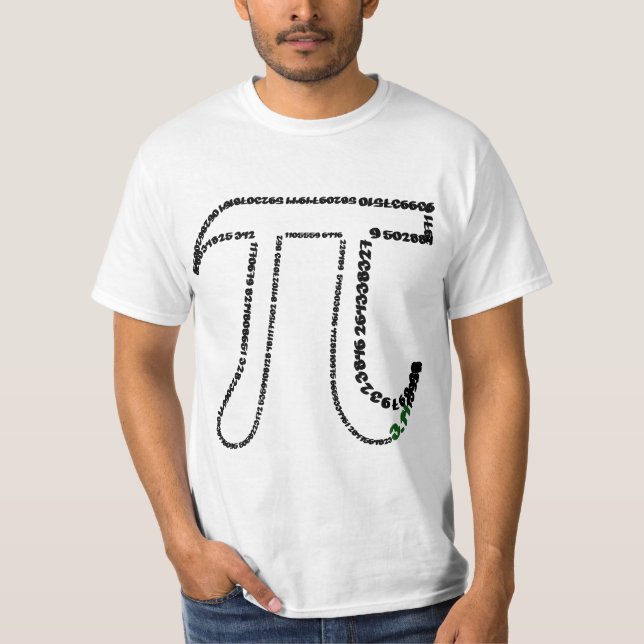 Gesamter Pi-Tag T-Shirt (Vorderseite)