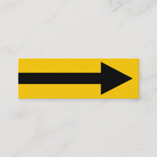 Gesamter Punkt II - Schwarz und Gelb Mini Visitenkarte