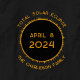 Gesamter Solar-Eclipse 2024 Personalisierter T - S T-Shirt (Personalized Total Solar Eclipse 2024 T-shirt close up view)