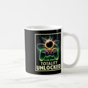 Gesamter Solar Eclipse 2024 Video Game Controller Kaffeetasse