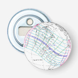 Gesamter Solar-Eclipse 2045 Globaler Pfad Flaschenöffner