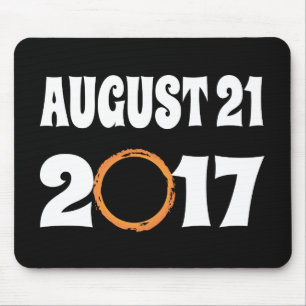 Gesamter Solar-Eclipse-August 21 2017 Mousepad