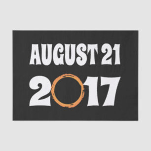 Gesamter Solar-Eclipse-August 21 2017 Seidenpapier