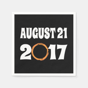 Gesamter Solar-Eclipse-August 21 2017 Serviette