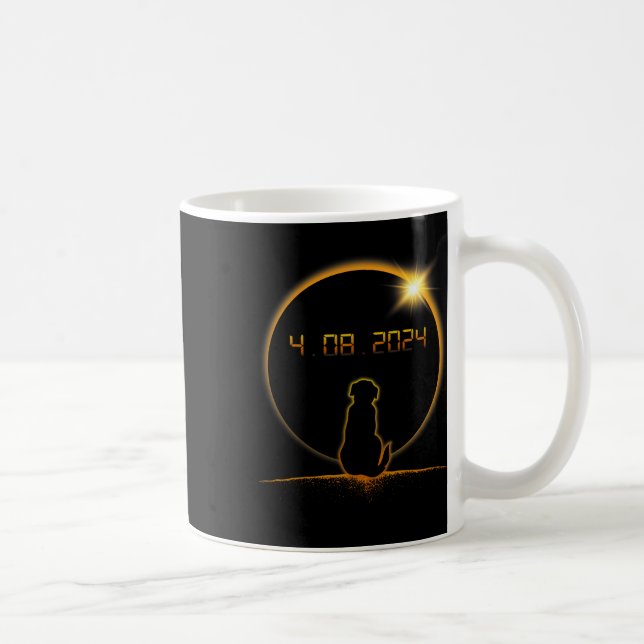 Gesamter Solar-Eclipse-Hund Kaffeetasse (Rechts)