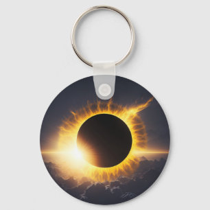 Gesamter Solar-Eclipse-Souvenir-Add-Text für Veran Schlüsselanhänger
