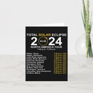 Gesamter Sonnenstrahl 8. April Pfad des Eclipse Karte