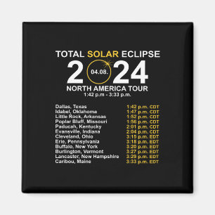 Gesamter Sonnenstrahl 8. April Pfad des Eclipse Magnet