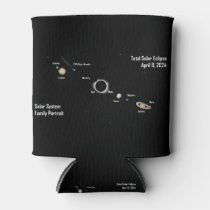 Gesamtes Eclipse-2024-Solarsystem-Familienportrait Dosenkühler