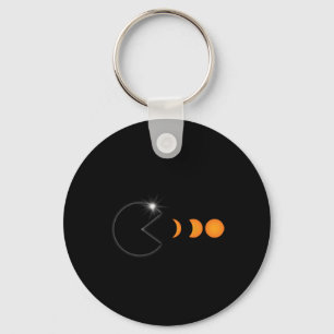 Gesamtes Solar-Eclipse 8. April 2024 Finanzierungs Schlüsselanhänger