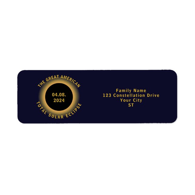 Gesamtes Solar-Eclipse 8. April 2024 Party anzeige (Vorne)