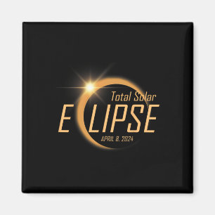 Gesamtes Solar-Eclipse 8. April 2024 Totality Astr Magnet