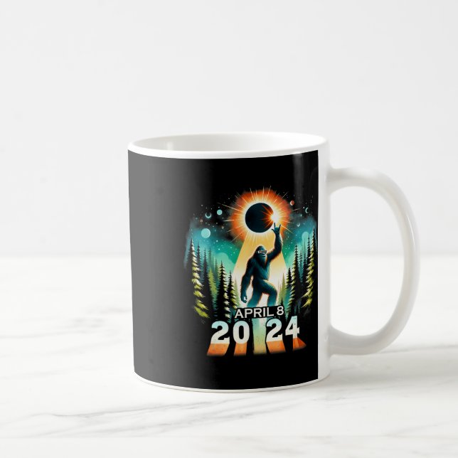 Gesamtes Solar-Eclipse 8. April Solar-Eclipse 2024 Kaffeetasse (Rechts)
