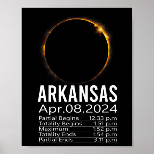 Gesamtes Solar-Eclipse-Programm 8. April 2024 Arka Poster
