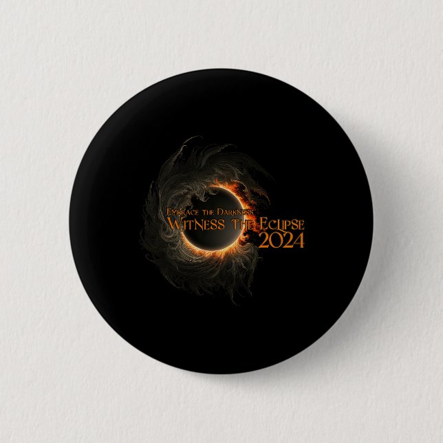 Gesamtes Solar-Eclipse-Shirt 8. April verkörpert D Button (Vorderseite)