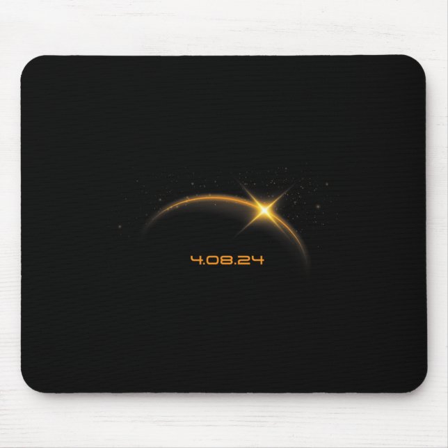 Gesamtes Solarelien 8. April 2024 Mousepad (Vorne)