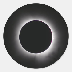 Gesamtes Solarelien 8. April 2024 Runder Aufkleber