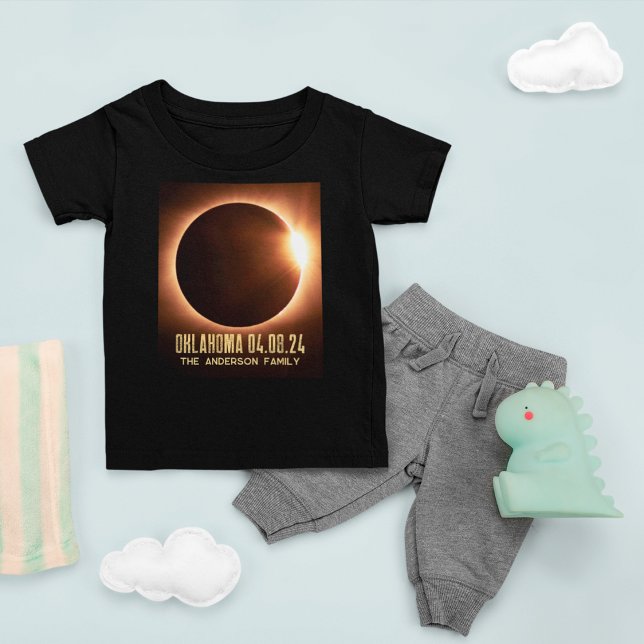 Gesamtes Solarzellen-Oklahoma 2024 Personalisiert Baby T-shirt (Von Creator hochgeladen)