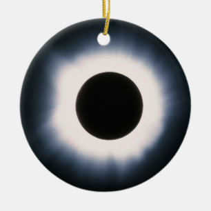 Gesamtes Sonnenlicht in Schwarz und Weiß Keramik Ornament