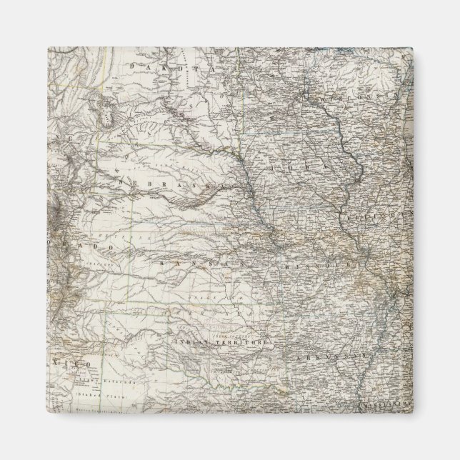 Gesamtkarte der USA Magnet (Vorne)