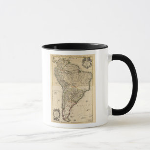 Gesamtkarte Südamerikas Tasse