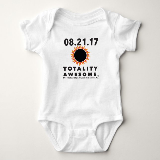 Gesamtsolareklipse "Gesamtheits-fantastisches" Baby Strampler (Vorderseite)