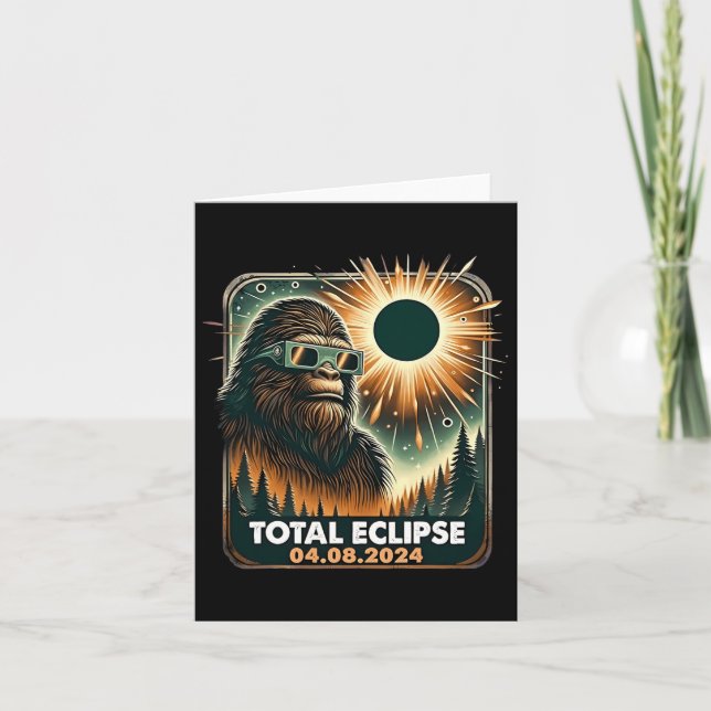 Gesamtsolares Eclipse Karte (Vorderseite)
