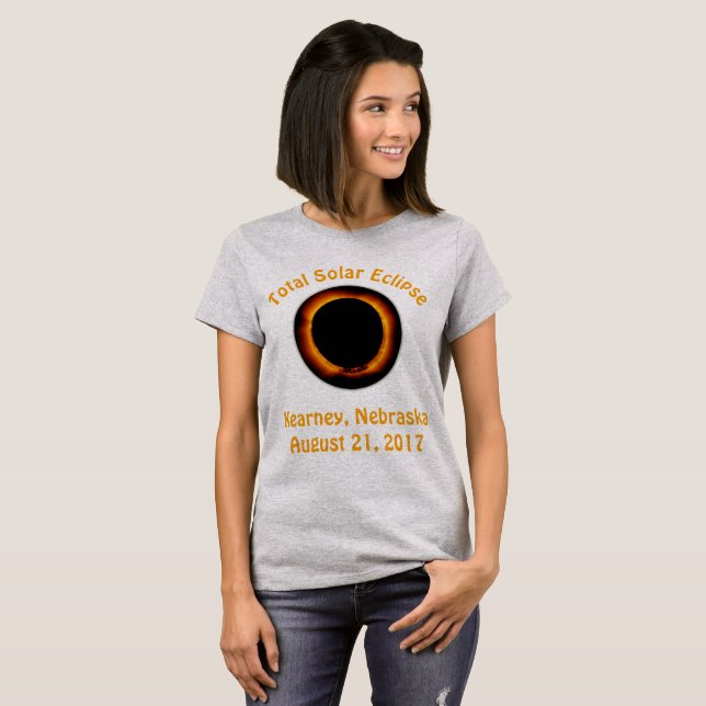 Gesamtsolares Eclipse ( Kearney , Nebraska ) T-Shirt (Vorne ganz)