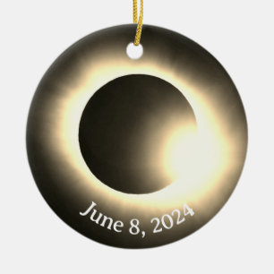 Gesamtsolares Eclipse Keramik Ornament