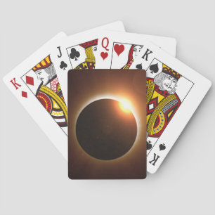 Gesamtsolares Eclipse Spielkarten