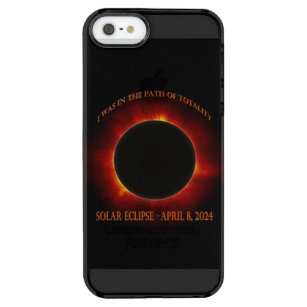 Gesamtsolares Eclipse Durchsichtige iPhone SE/5/5s Hülle